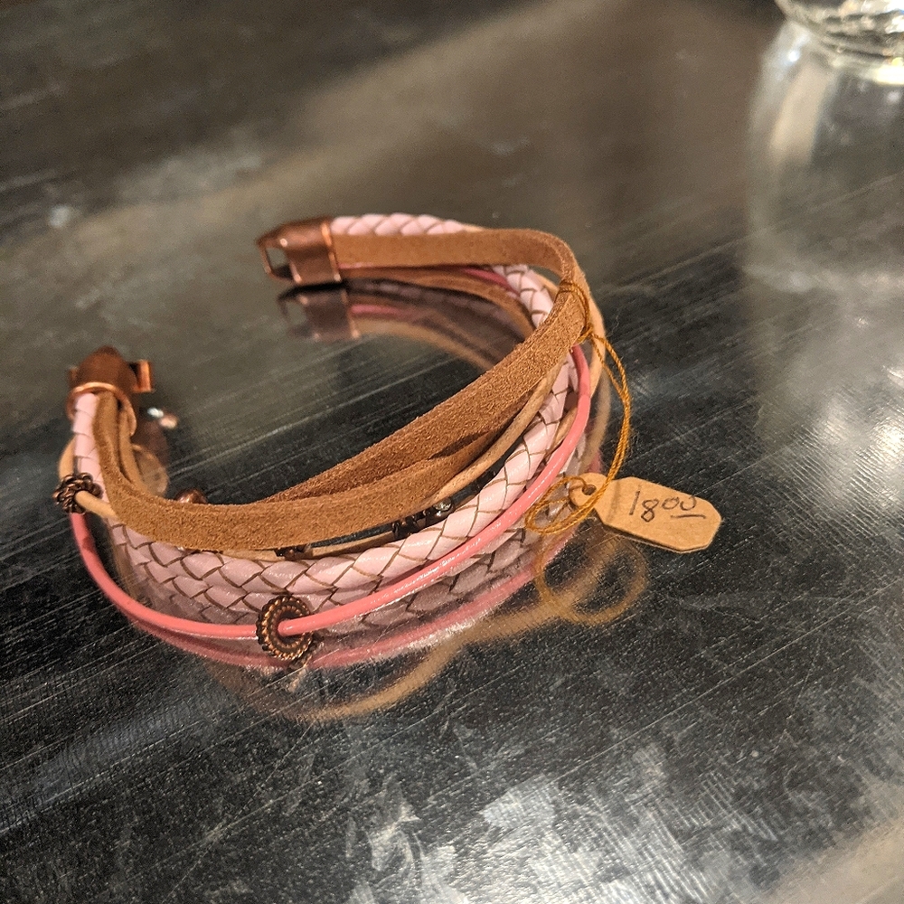 Handmade leather bracelet